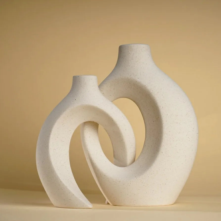 Nordic Tabletop Ceramic Vase Set