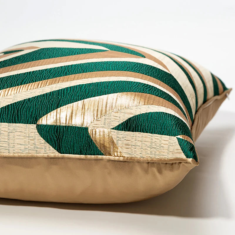 Golden Green Hug Cushion Cover