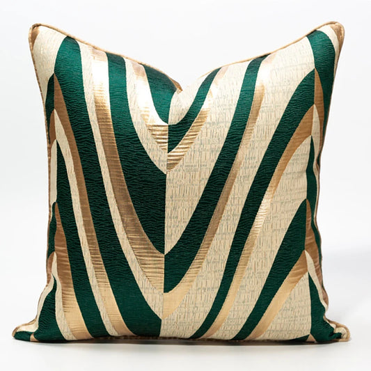 Golden Green Hug Cushion Cover