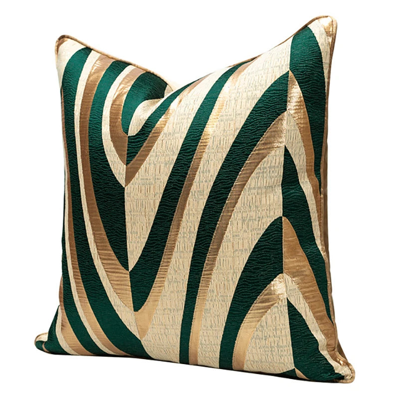 Golden Green Hug Cushion Cover