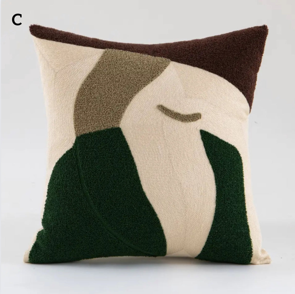 Modern Green Throw Pillow Cover