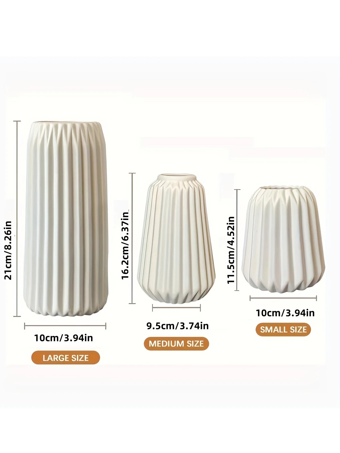 Vertical Stripe Nordic Ceramic Vase