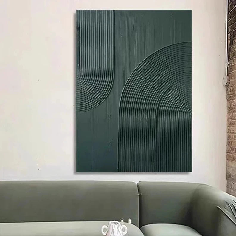 Gray Abstract Modern Oil Painting On Canvas