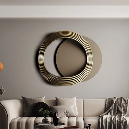 Golden Round Vintage Wall Decor