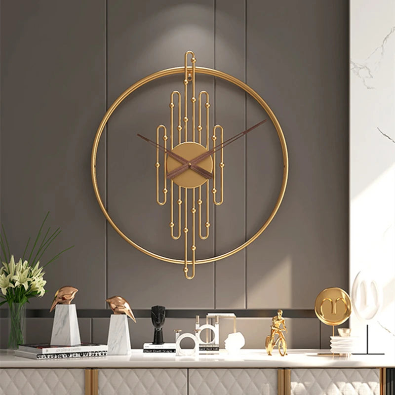 Luxury Retro Iron Large Wall Clock