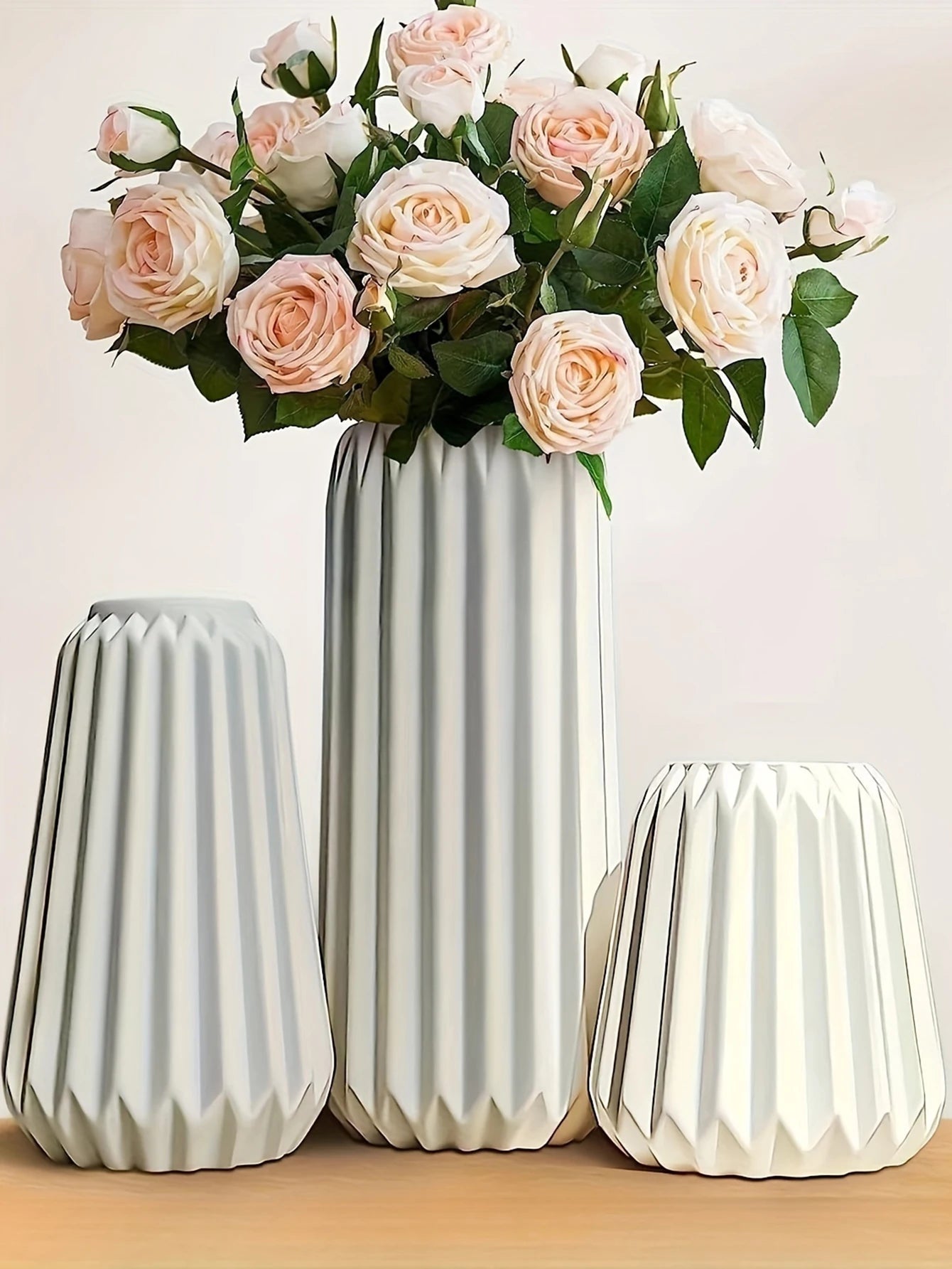 Vertical Stripe Nordic Ceramic Vase