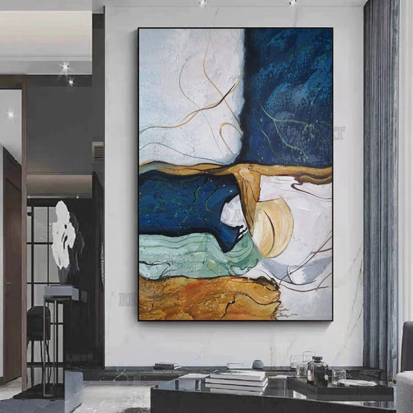 Modern Hand Painted Abstract Oil Painting