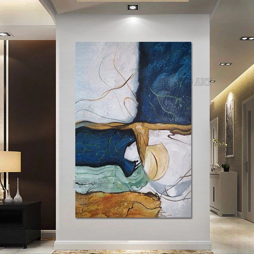 Modern Hand Painted Abstract Oil Painting