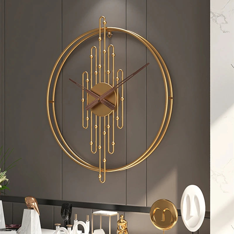 Luxury Retro Iron Large Wall Clock