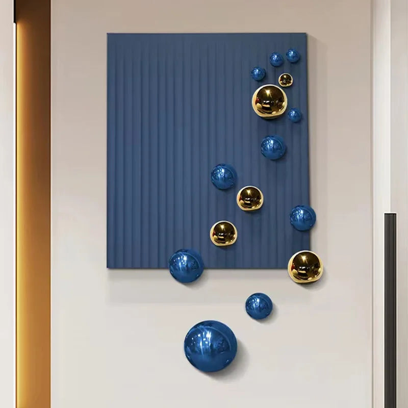 Modern 3D Three-Dimensional Metal Wall Mural