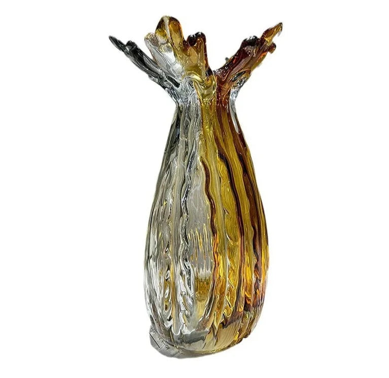 Creative Flower Edge Glass Vase