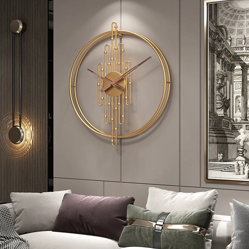 Luxury Retro Iron Large Wall Clock