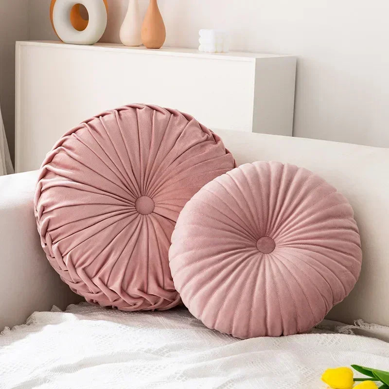 Pumpkin Round Throw Pillow